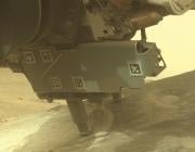 Perseverance rover collecting samples