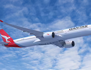 Qantas A350 in flight