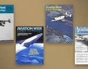 four Aviation Week & Space Technology covers from the archive