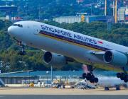 SIA jet taking off from sydney airport