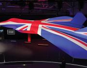 Aircraft with British flag graphic