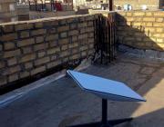 Starlink terminal on rooftop in Iran