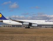 Lufthansa aircraft on runway