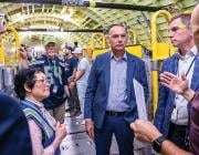 Boeing CEO Kelly Ortberg visits factory in Everett, Washington