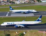 azul embraers on tarmac