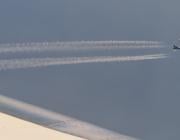 aircraft and contrails