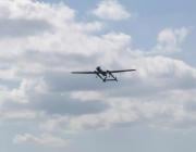 IAI heron tp flying over germany