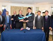 Korean Air, Boeing and GE Aerospace leadership in Washington D.C.