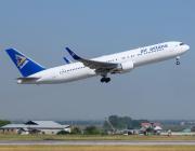 air astana 767 taking off