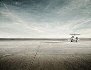 business jet on tarmac