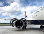 Engine on a Delta aircraft