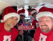 Polar Mission Crew north of 75 deg. north latitude.  Left to right: Kirby Ezelle, Joshua Podlich, John Bone, Bart Gray 