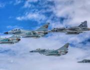 PLAAF J-10 and RTAF Gripen C at Ex. Falcon Strike