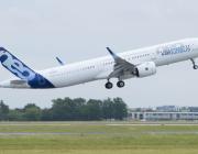 Airbus A321neo taking off