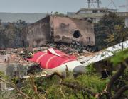 wreckage from the Air India Boeing 787 that crashed