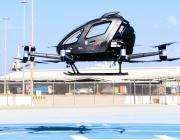 EHang completed a test flight in Abu Dhabi earlier in June. Credit: Abu Dhabi Investment Office