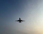 a generic airplane before landing