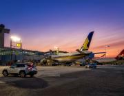 Singapore Airlines aircraft at JFK airport