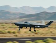 The YFQ-42A takes off for the first time, Aug. 27, 2025. 