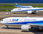 All Nippon Airways aircraft at Haneda airport
