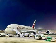 Emirates A380 at Dubai airport