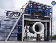 The PD-35 demonstrator on the open test stand.