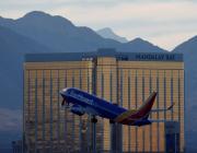 Southwest Airlines plane takes off