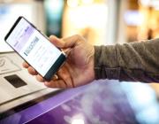 mobile phone at an airport