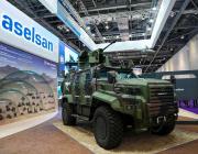 Aselsan Caption: The Korkut 25 self-propelled anti-aircraft system on display at DSEI in London earlier this month.