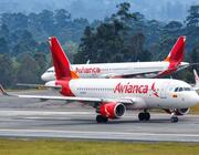 avianca jets on the runway