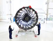 Rolls-Royce Trent 1000 engine entering the MRO shop.
