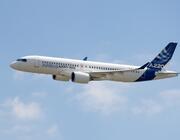 Airbus A220 in Airbus livery