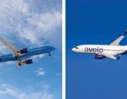 Breeze and Avelo aircraft in flight