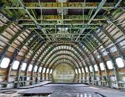 disassembled aircraft fuselage