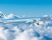 Boeing 787 in Korean livery
