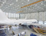 aircraft at MRO facility