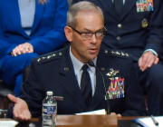 U.S. Air Force retired Gen. Kenneth Wilsbach before the Senate Armed Services Committee, Oct.9, 2025.