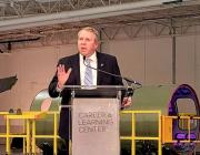 Textron Aviation president and CEO Ron Draper at the opening of its new Career & Learning Center.