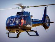 An Airbus H130 helicopter, previously built by Eurocopter as the EC130. 