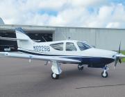 Rockwell Commander by hangar