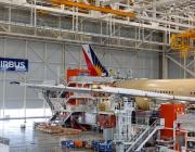 PAL first a350-1000 on prod line in Toulouse