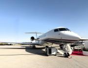 A Qatar Executive Gulfstream G650ER on display at the Middle East & North Africa Business Aviation Association Show held in Dubai in 2024. 