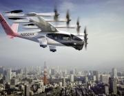 Artist impression of Archer Midnight EVTOL flying over Tokyo