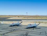 Two YFQ-42A uncrewed aircraft