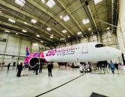 Wizz Air's 250th aircraft, an Airbus A321neo 