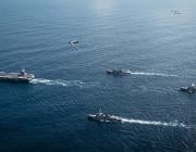 fighter aircraft and aircraft carriers on the ocean