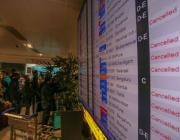 IndiGo cancellations on flight board on Dec. 5, 2025