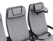 a row of cabin seats