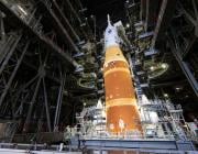  NASA's second Space Launch System rocket and Orion capsule are being prepared to roll out to Launch Complex 39B at the Kennedy Space Center on Jan. 17 for a tanking test ahead of launch possibly in early February. 