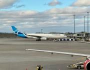 Air Transat aircraft at Montréal-Pierre Elliott Trudeau International Airport